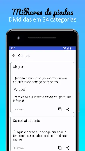 Скриншот 2 — Piadas Engraçadas