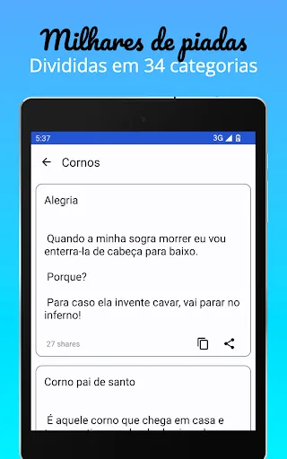 Скриншот 5 — Piadas Engraçadas