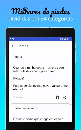 Скриншот 8 — Piadas Engraçadas