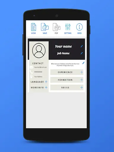 Скриншот 3 — Free CV Creator