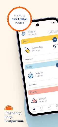 Скриншот 1 — Nara - Baby & Mom Tracker