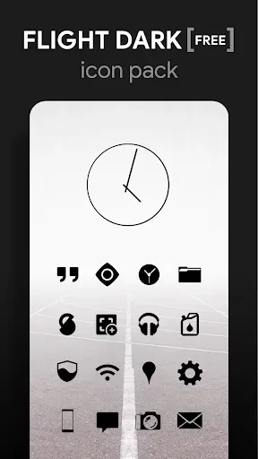 Скриншот 1 — Flight Dark - Icon Pack
