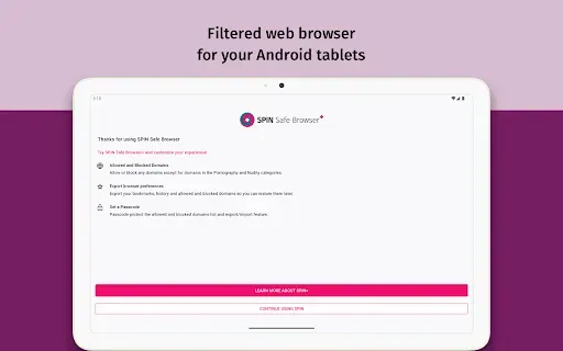 Скриншот 7 — SPIN Safe Browser: Web Filter