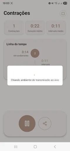 Скриншот 4 — Contador de Contrações Grátis