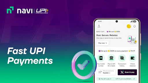Скриншот 1 — Navi: UPI, Payments, Insurance
