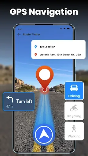 Скриншот 1 — GPS навигатор: Спуниквая карта