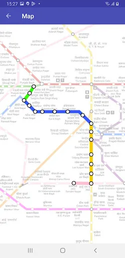 Скриншот 3 — Metro Route & Map - Delhi