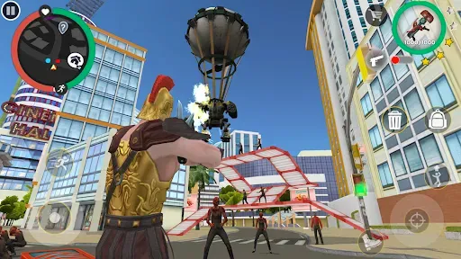 Скриншот 1 — Rope Hero: Cheatground MOD