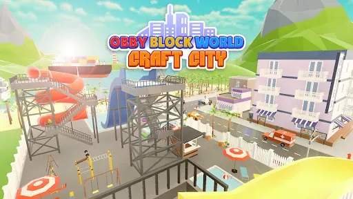 Скриншот 1 — Obby Block World: Craft City