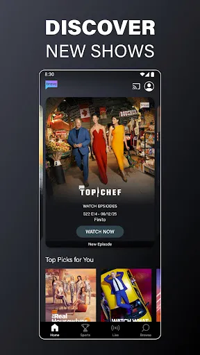 Скриншот 1 — Bravo - Live Stream TV Shows