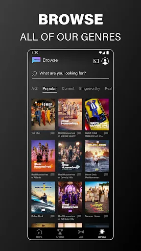 Скриншот 4 — Bravo - Live Stream TV Shows