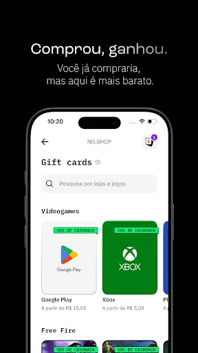 Скриншот 6 — NG.CASH - conta, cartão e pix