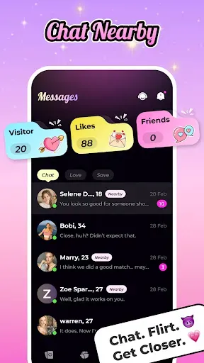 Скриншот 4 — Nearme:Chat&Date