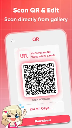 Скриншот 8 — Templates for VN-Video Edit QR