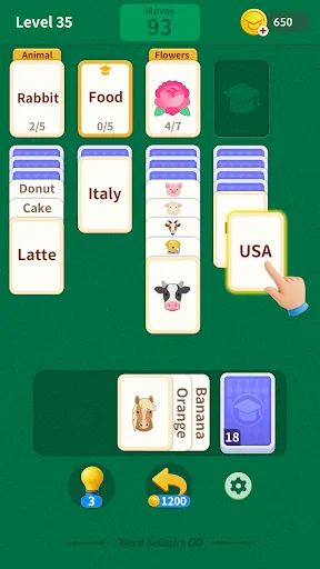 Скриншот 2 — Word Solitaire Go
