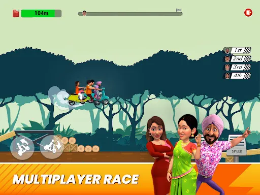 Скриншот 3 — Bhide Scooter Race| TMKOC Game