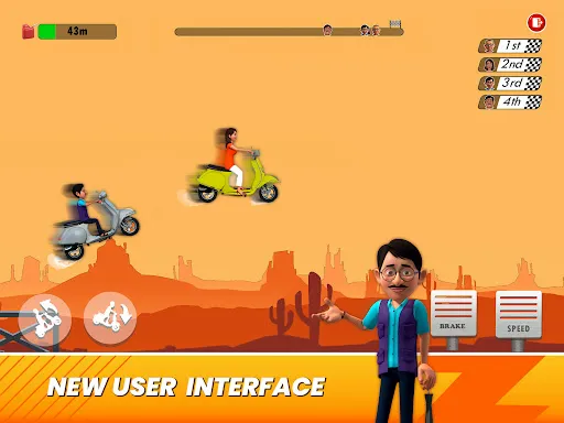 Скриншот 4 — Bhide Scooter Race| TMKOC Game