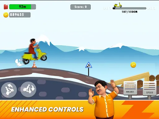 Скриншот 8 — Bhide Scooter Race| TMKOC Game