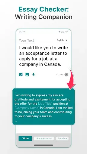 Скриншот 6 — Grammar Check AI: Fixy Grammar