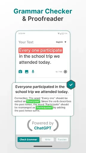 Скриншот 7 — Grammar Check AI: Fixy Grammar
