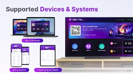 Скриншот 2 — 1001 TVs--Зеркальное отображен