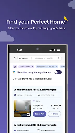 Скриншот 2 — Nestaway-Rent a House/Room/Bed