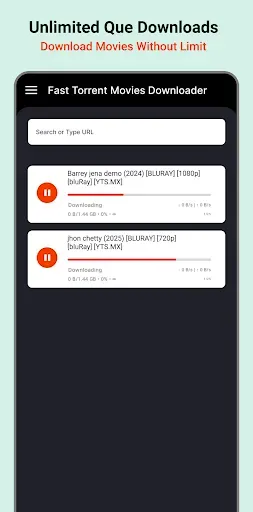Скриншот 1 — Быстрый загрузчик фильмов