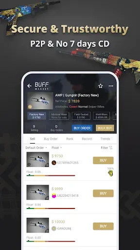 Скриншот 2 — BUFF Market - Trade CS2 Skins