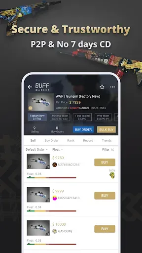 Скриншот 8 — BUFF Market - Trade CS2 Skins
