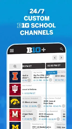 Скриншот 4 — B1G+: Watch College Sports