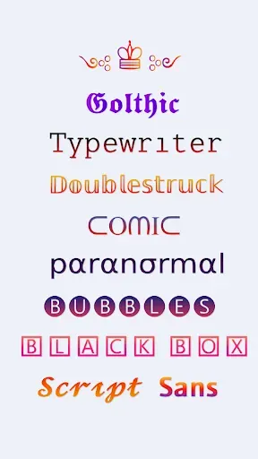 Скриншот 1 — Fonts - Fancy Fonts Art