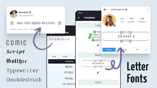 Скриншот 6 — Letter Fonts - Stylish Text