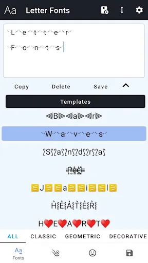 Скриншот 8 — Letter Fonts - Stylish Text