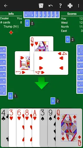 Скриншот 1 — Oh Hell - Expert AI