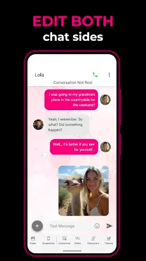Скриншот 2 — Fake Chat Text Message Creator