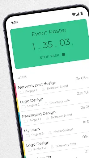 Скриншот 1 — Hour Buddy: Work Time Tracking