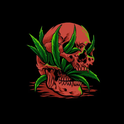 Скриншот 4 — Weed Skull Wallpapers HD