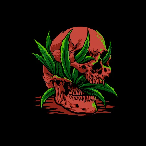 Скриншот 7 — Weed Skull Wallpapers HD