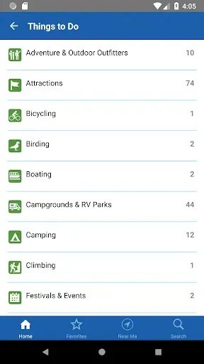 Скриншот 3 — Blue Ridge Parkway Planner