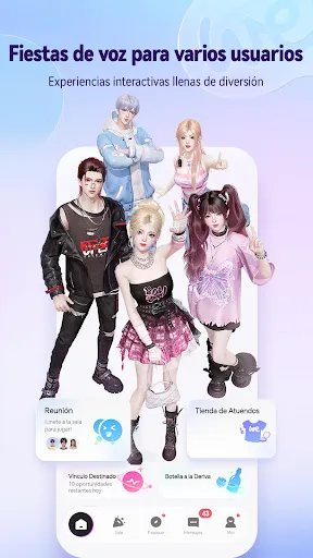 Скриншот 1 — Weelife-Avatar, Fiestas y Chat