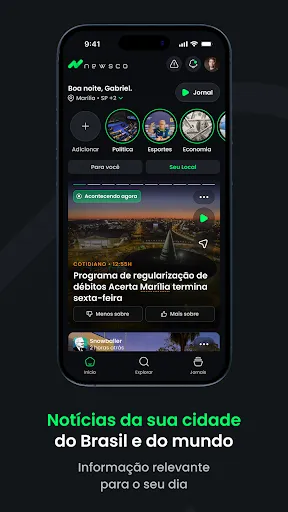 Скриншот 2 — Newsco - Notícias com IA