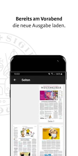 Скриншот 2 — WESER-KURIER E-Paper
