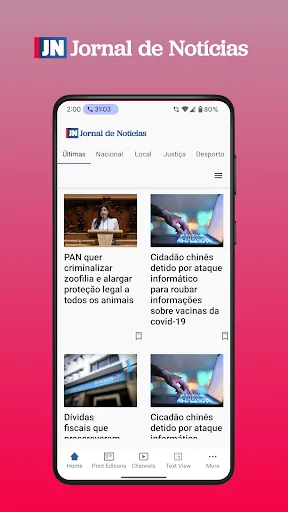 Скриншот 1 — Jornal de Notícias