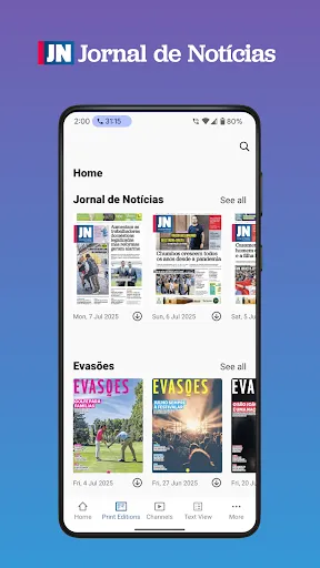 Скриншот 2 — Jornal de Notícias
