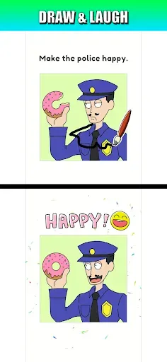 Скриншот 1 — Draw Happy Police: Save all