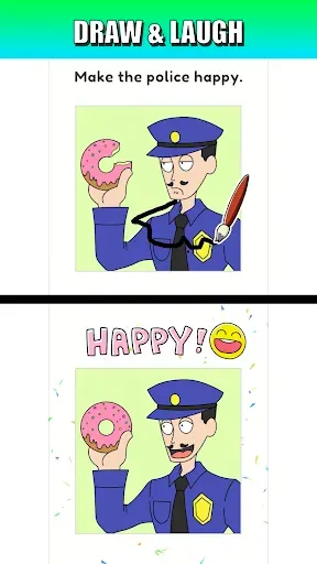 Скриншот 4 — Draw Happy Police: Save all