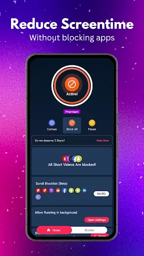 Скриншот 4 — NoScroll: Block Reels & Shorts