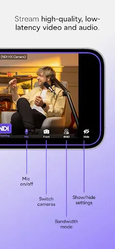 Скриншот 4 — NDI Camera: Easy Streaming