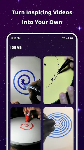 Скриншот 4 — Magic Wheel - Spin Art Drawing
