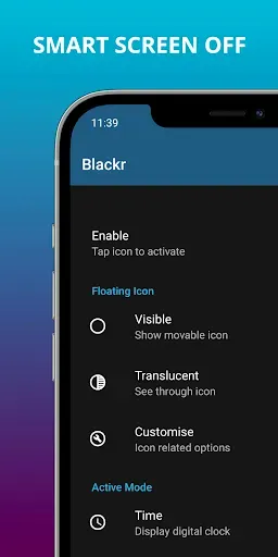 Скриншот 1 — Blackr: OLED Screen Off